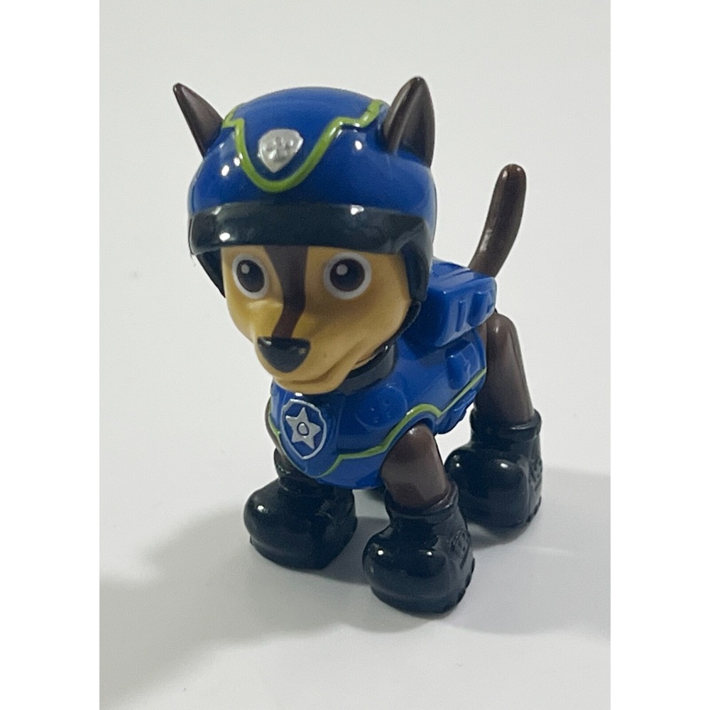 Paw Patrol Chase Figurine SML Lot Police Blue German Shepard ~ Used‎ 2.5"